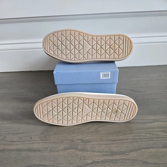 $1,190 Prada Triangle Logo Suede Loafers White EU 38 US 8 BNIB - Picture 12 of 13